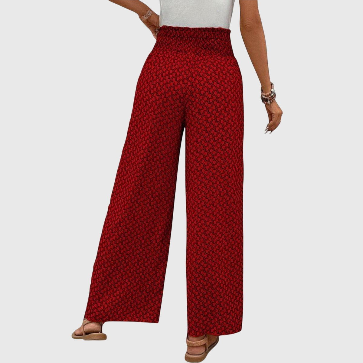 Onorina | Desk-to-Dinner High-Waist Palazzo Silhouette Pants