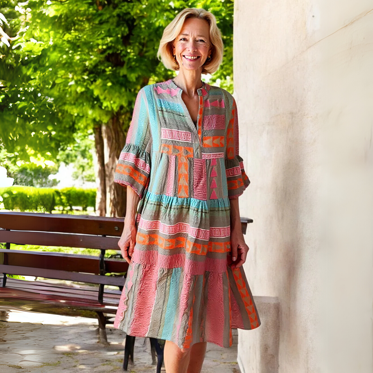 Mafalda | Airy Breathable A-Line Finish Dress