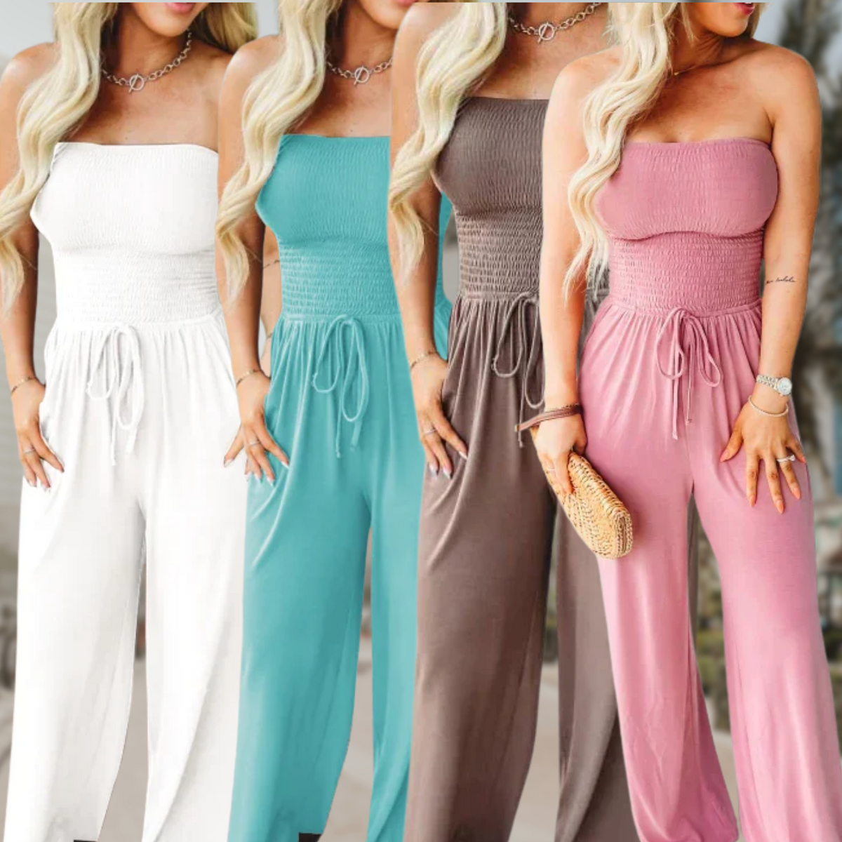 Fortunata | Occasion-Ready Breathable Wide-Leg Fit Jumpsuit