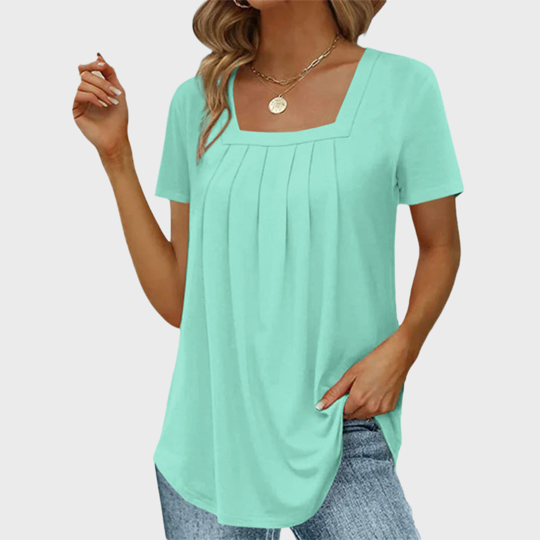 Norma(TM) | Polished Summer Square-Neck Style Blouse