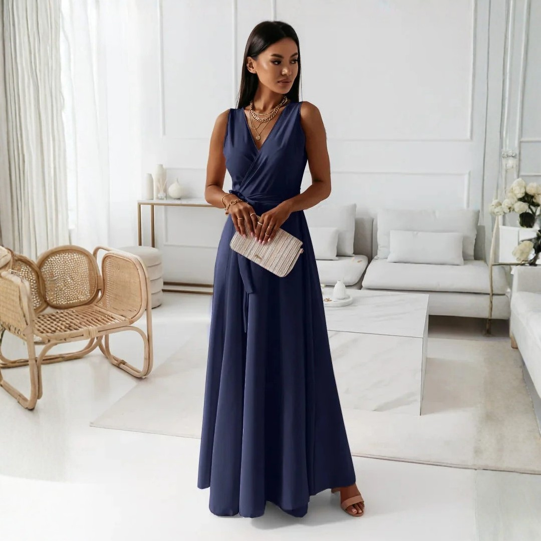 Zaida | Occasion-Ready Wrap Maxi Cut Dress