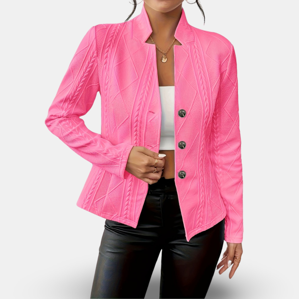 Chloe | Transitional Lightweight Buttoned Fit Jacket