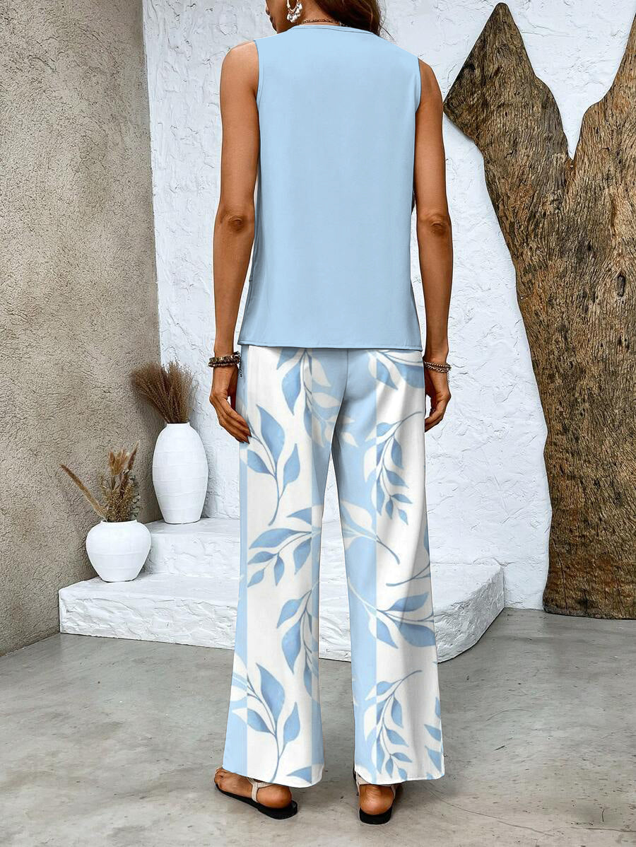 Anastasina | Coordinated Breathable Wide-Leg Comfort Set