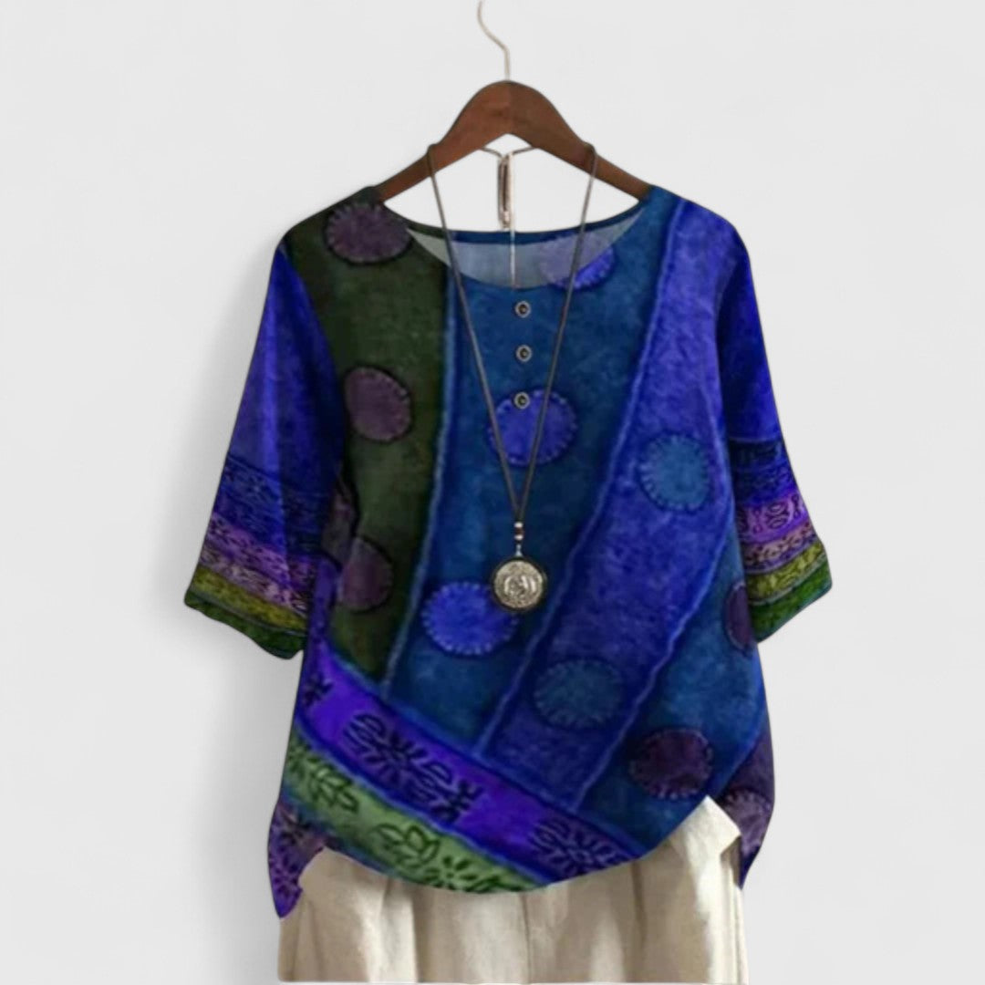 Alessa | Weekend Oversized Boho Silhouette Top