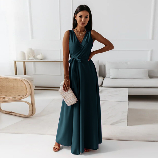 Zaida | Occasion-Ready Wrap Maxi Cut Dress