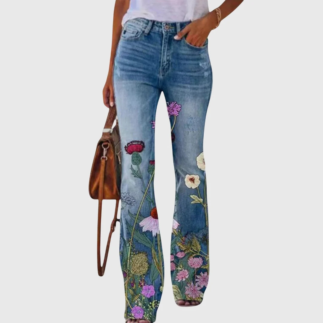 Melisande | All-Day Floral Skinny Fit Jeans