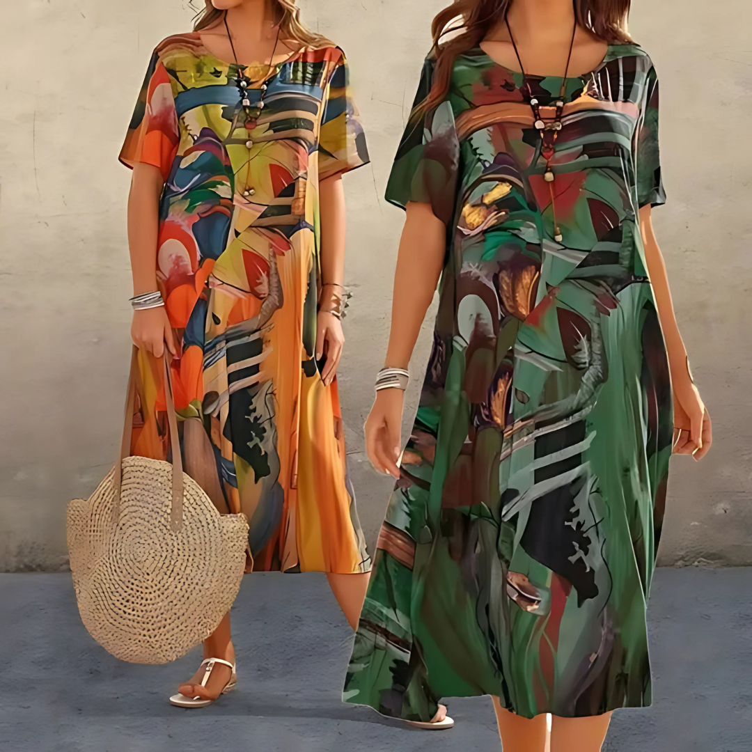Clotilde | Airy Breathable Floral Craftsmanship Dress