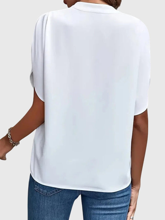 Aliverta | Desk-to-Dinner V-Neck Work Silhouette Shirt
