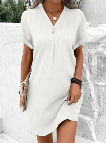 Ezilda | After-Five V-Neck Floral Sensibility Dress