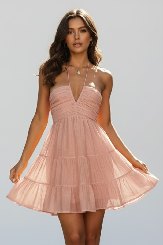 Beatricetta | Occasion-Ready Tiered Ruffle Drape Dress