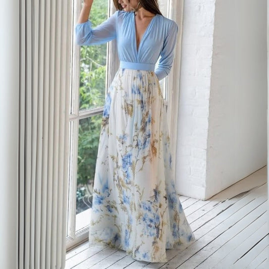 Berenicetta | Weekend Floral V-Neck Silhouette Dress