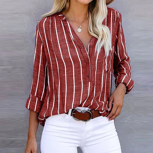 Annina | Weekend Striped Linen Ease Top