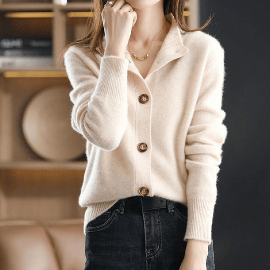 Amabella | Transitional Knit Long-Sleeve Comfort Cardigan