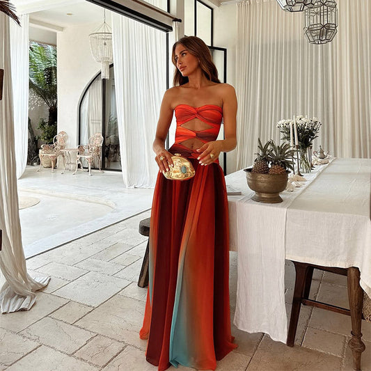 Lucy | Strapless Knot Front Prom Dress