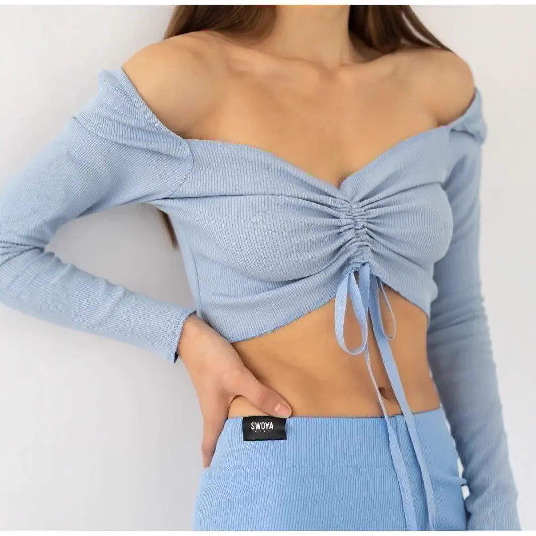 Franciszka | Weekend Ruched Long-Sleeve Fit Top