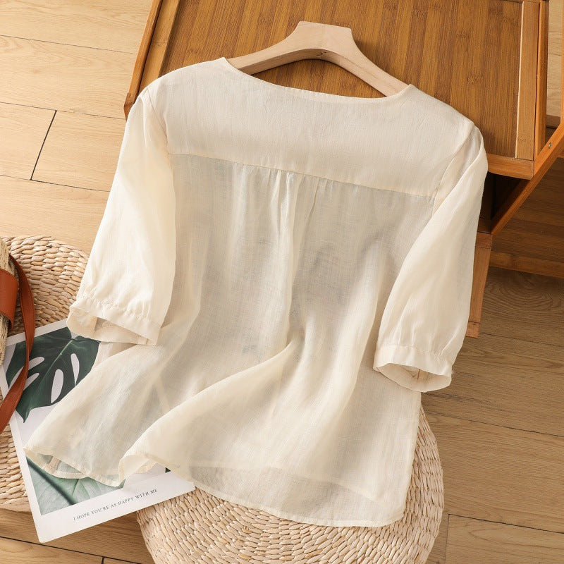Tamsina(TM) | Date-Night Vintage Floral Style Blouse