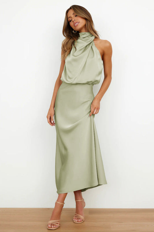 Bibiana | Brunch Halterneck Evening Silhouette Dress