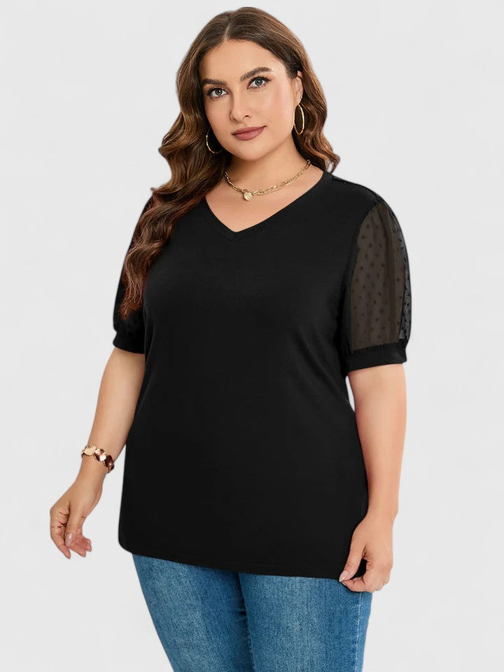 Anacleta | Wardrobe-Staple V-Neck Lightweight Drape Top