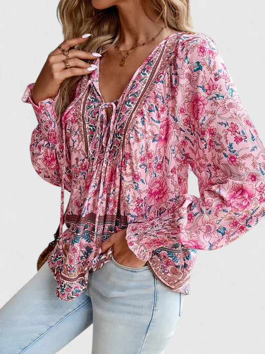 Ardina | Office-Ready Boho Floral Ease Top