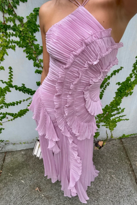 Bonagiunta | Getaway Halterneck Pleated Piece Dress