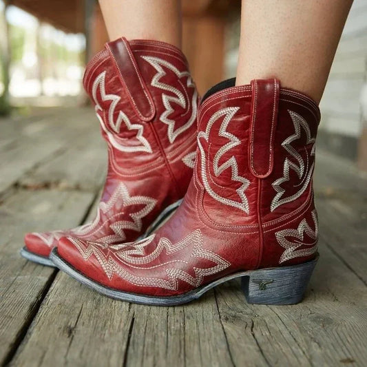 Ceridwen | Cold-Weather Embroidered Western Support Boot