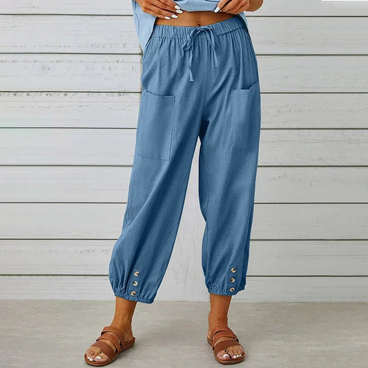 Altilia | Travel-Ready High-Waist Summer Versatility Pants