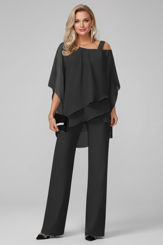 Everly | Resort Wide-Leg Off-Shoulder Silhouette Jumpsuit