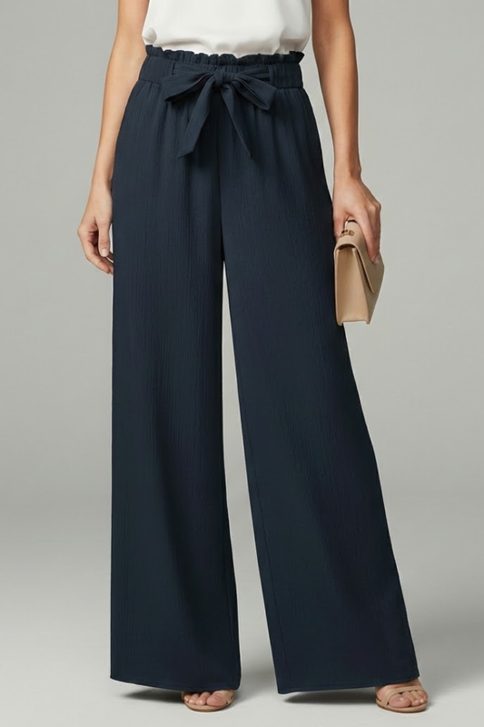 Adeodata | Desk-to-Dinner Flowing Wide-Leg Comfort Trousers