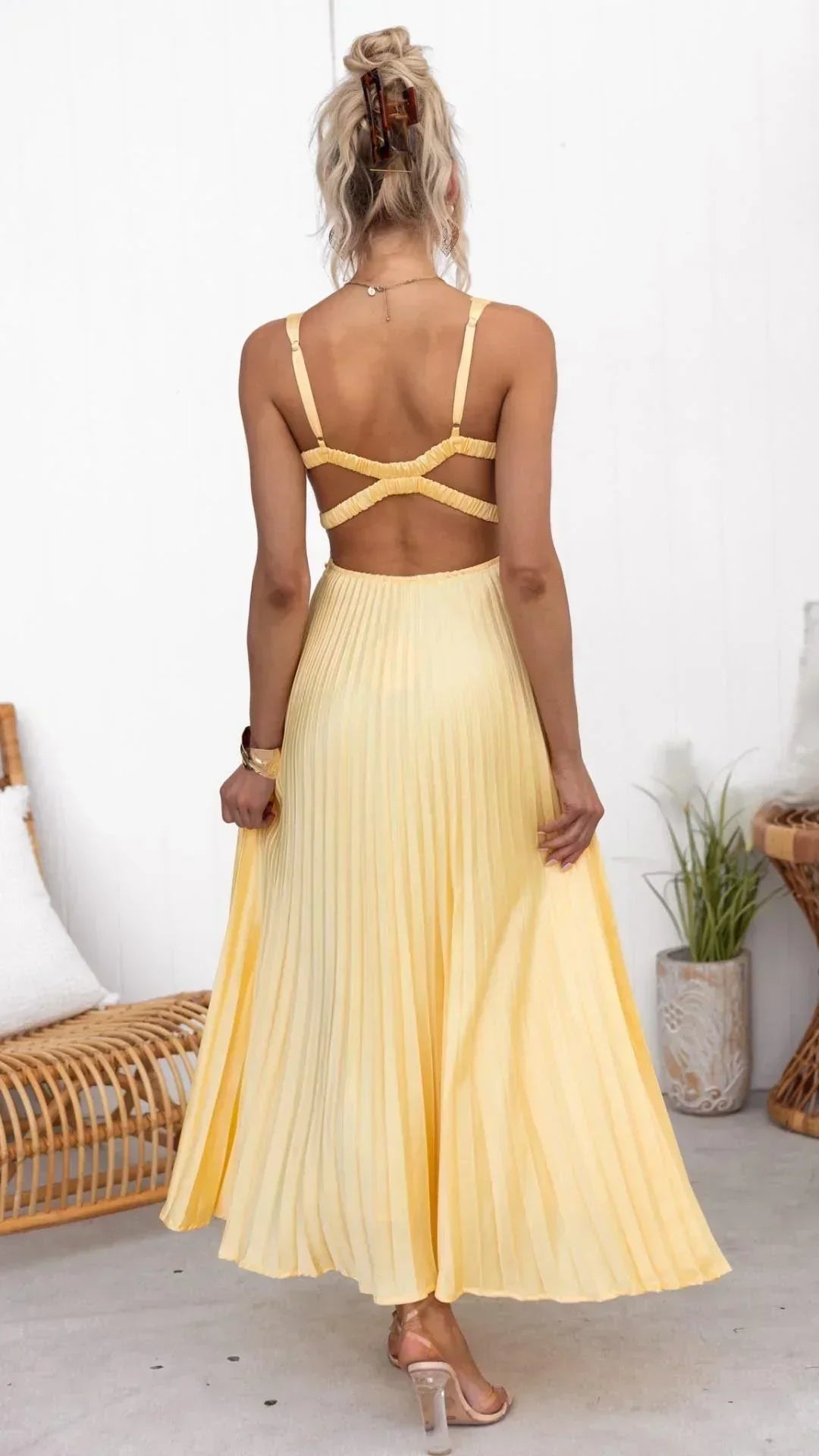 Igina | Brunch Maxi Pleated Piece Dress