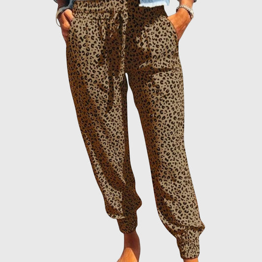 Amadea | Desk-to-Dinner Wide-Leg Leopard Versatility Pants