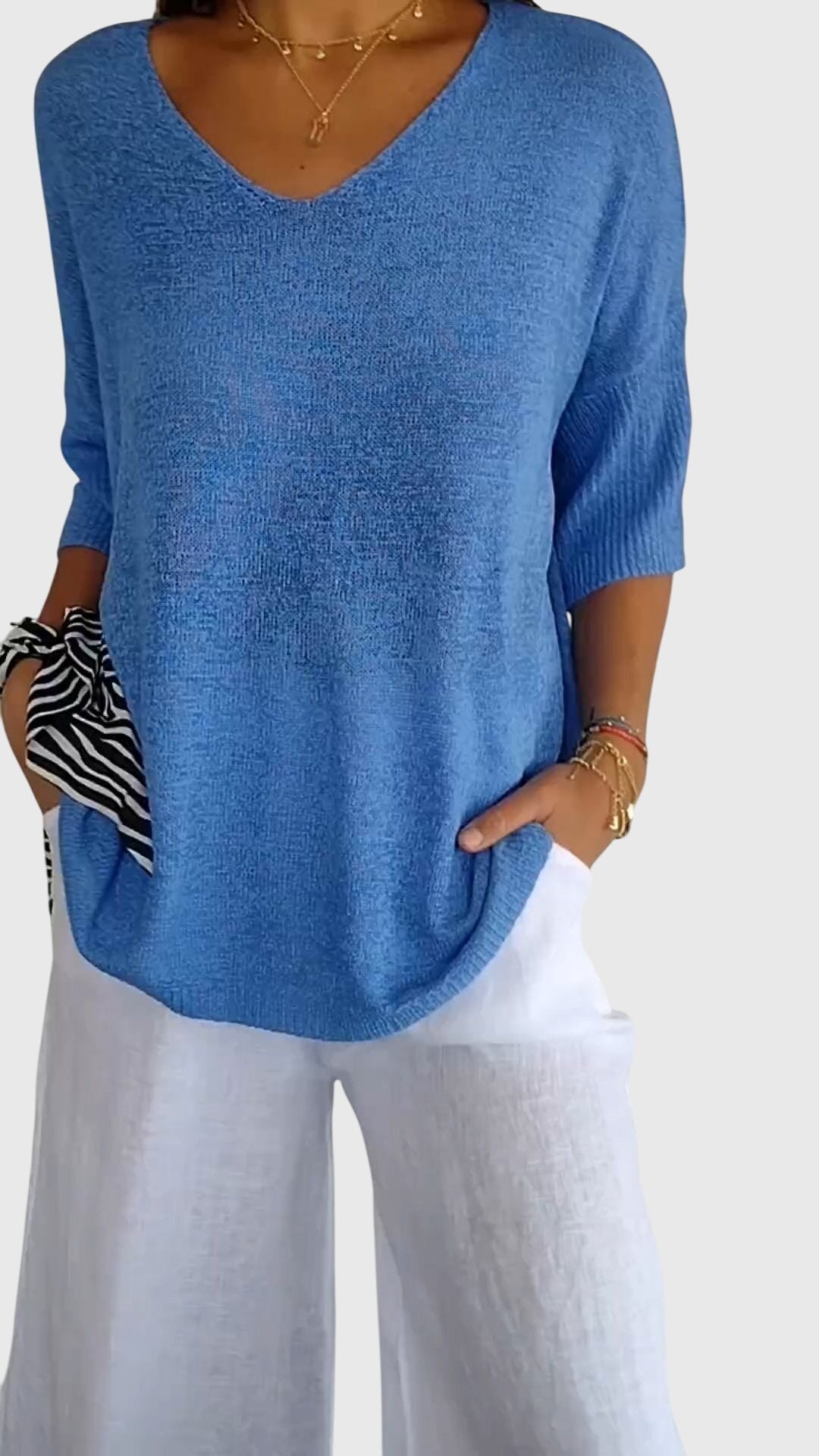 Alitta | Desk-to-Dinner Breathable Knit Silhouette Top