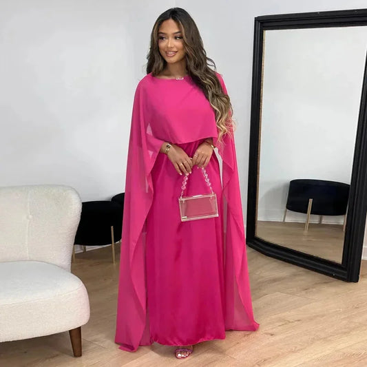 Ludmilla | Everyday Cape Maxi Style Dress