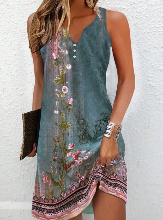 Valentia | Occasion-Ready Beach Artistic Design Dress