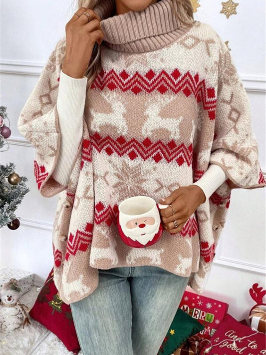 Braelyn | Layering Reindeer Print Warmth Sweater