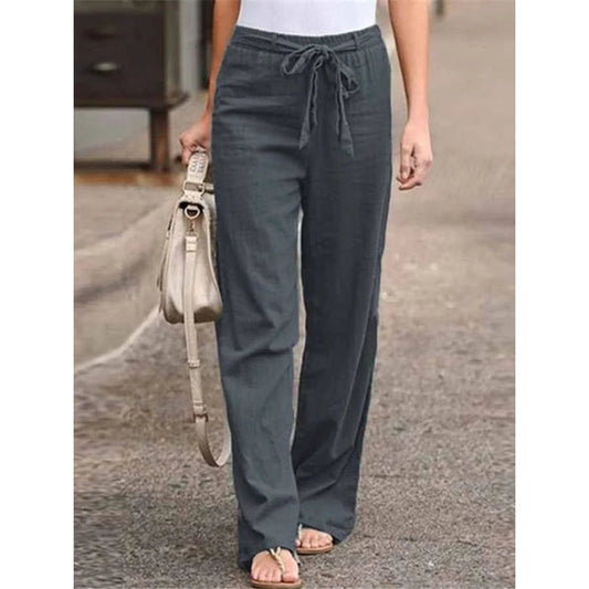 Alisia | Office-Ready Breathable Linen Versatility Pants