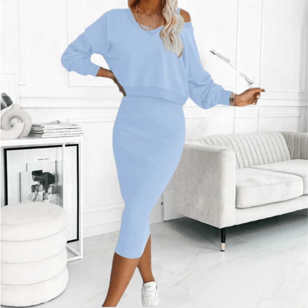 Kylie | Poolside Knit Midi Piece Dress