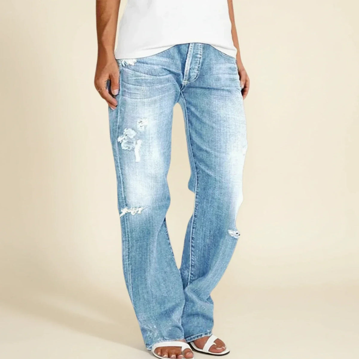 Albertina | Denim-Lover's High-Rise Ripped Shape Jeans