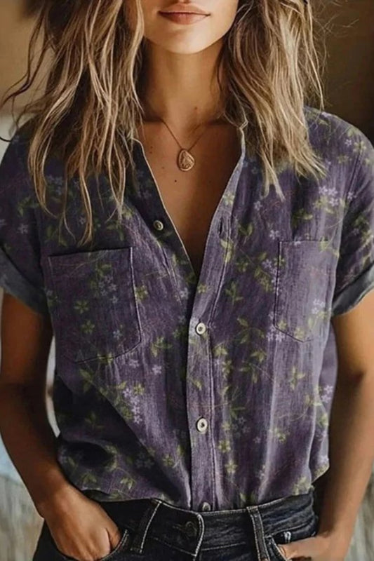 Ardea | Date-Night Breathable Cotton Cut Blouse