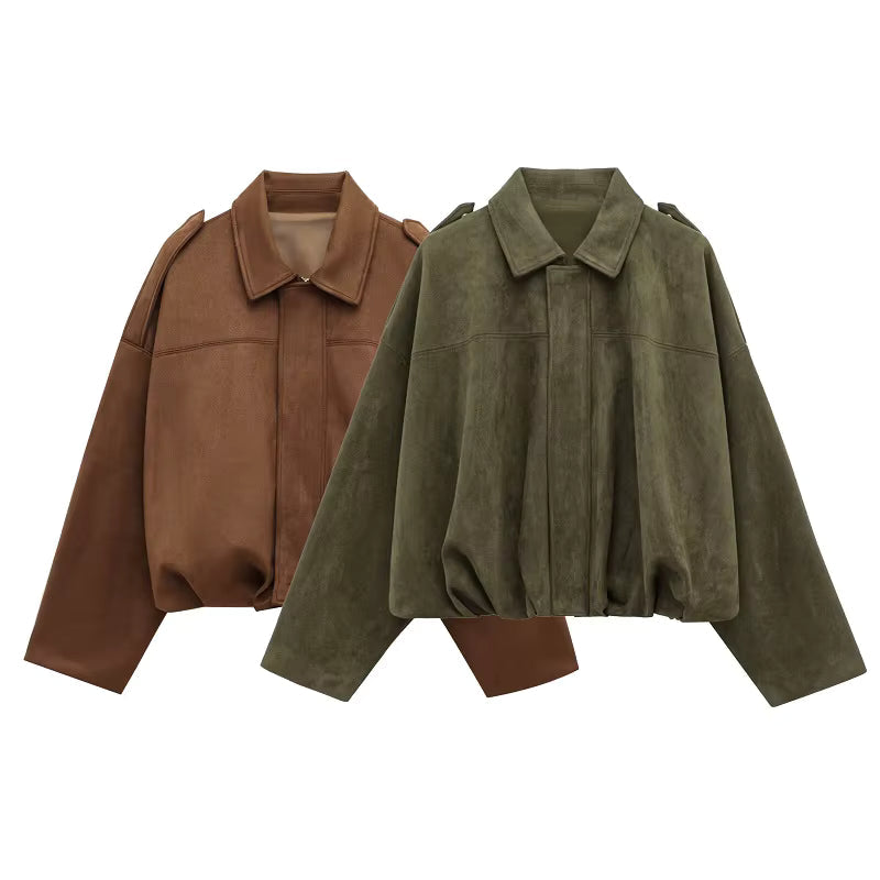 Daphne | Layering Boxy Faux Fit Jacket