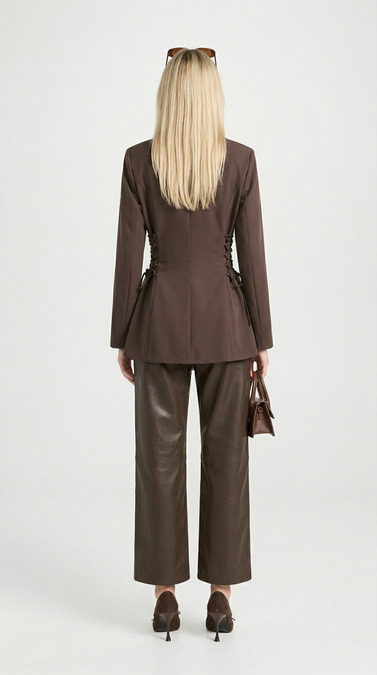 Giselle | City Side Lace-Up Tailoring Blazer