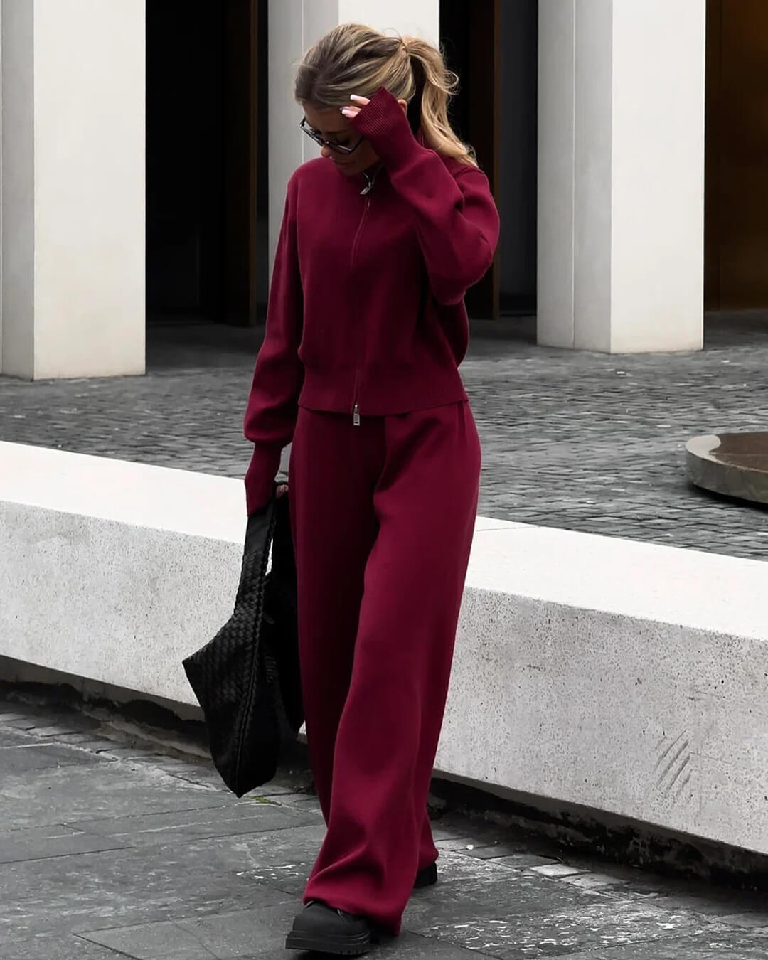 Juliette | Weekend Zip-Up Knit Ease Set