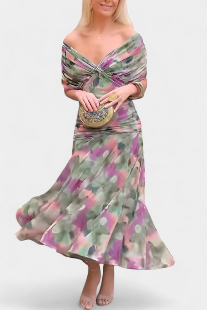 Bogdana | City Off-Shoulder Ruched Piece Dress