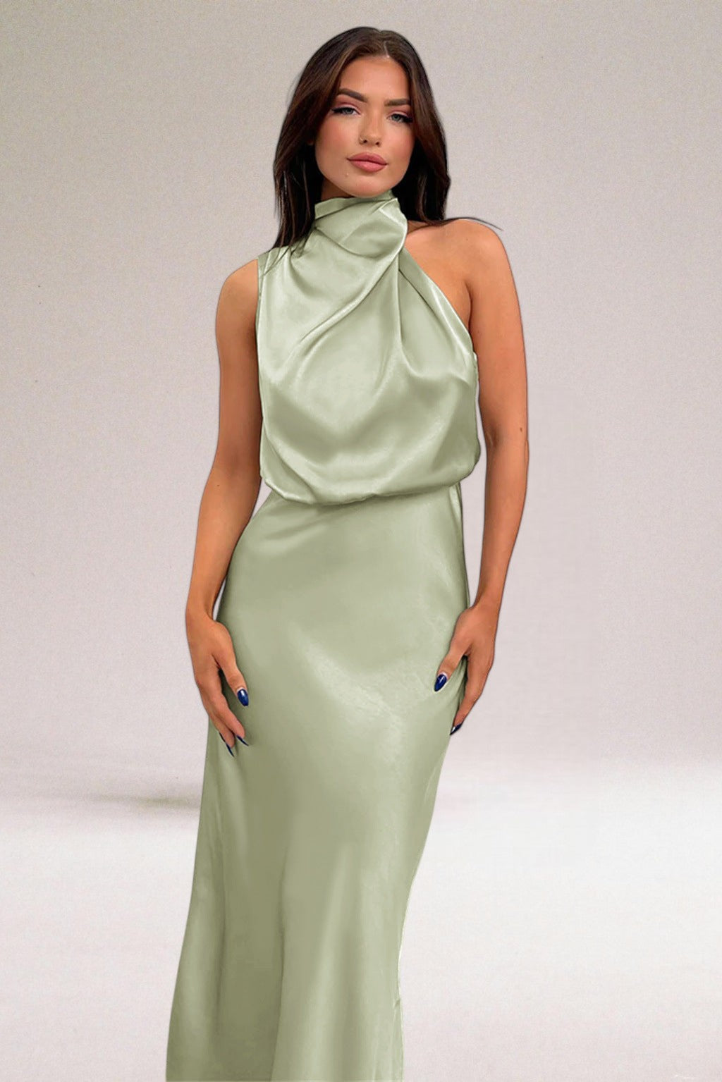 Fausta | Wardrobe-Staple Halter Wedding Sensibility Dress