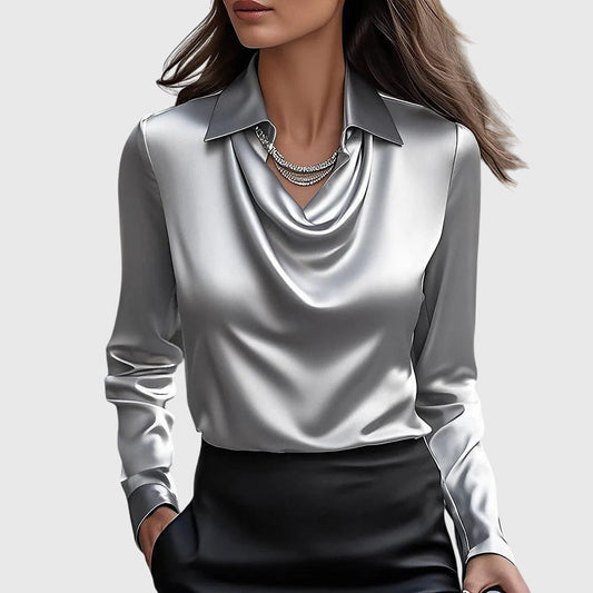 Bianca | Effortless Pleated Lightweight Fit Blouse