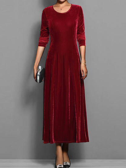 Jolanda | Brunch Velvet A-Line Flair Dress
