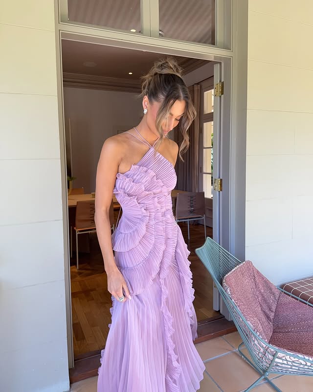 Emma | Halter Ruffle Tiered Maxi Dress