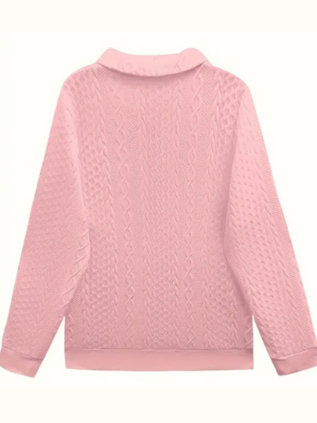 Ariosa | Weekend Knit Zip-Up Softness Sweater