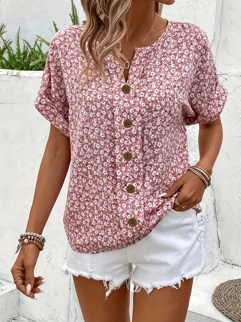 Marinella | Airy Breathable Floral Fit Blouse