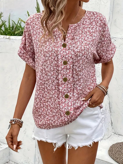 Marinella | Airy Breathable Floral Fit Blouse