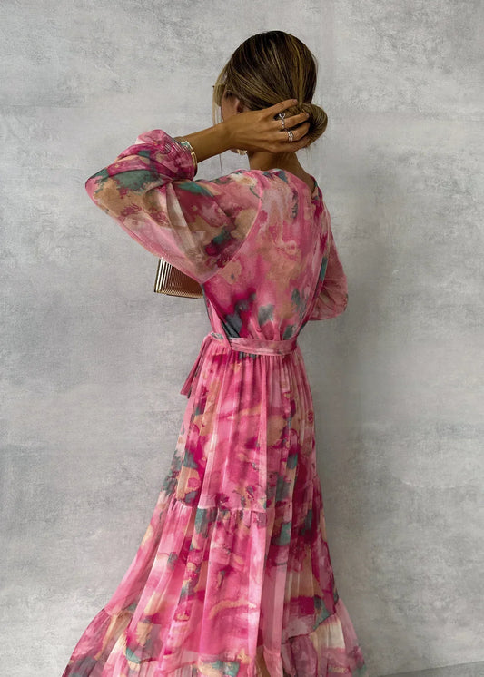 Solidea | Coastal Flowing Pleated Silhouette Dress